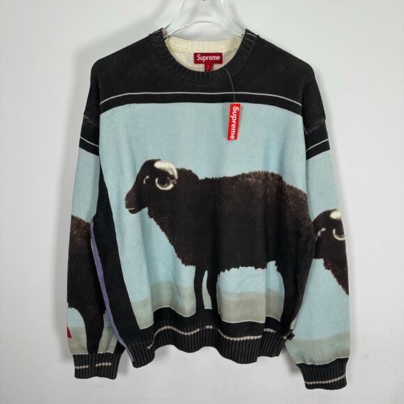 Supreme x Damien Hirst Collaboration Pullover Knit Sweater - Picture 1 of 9